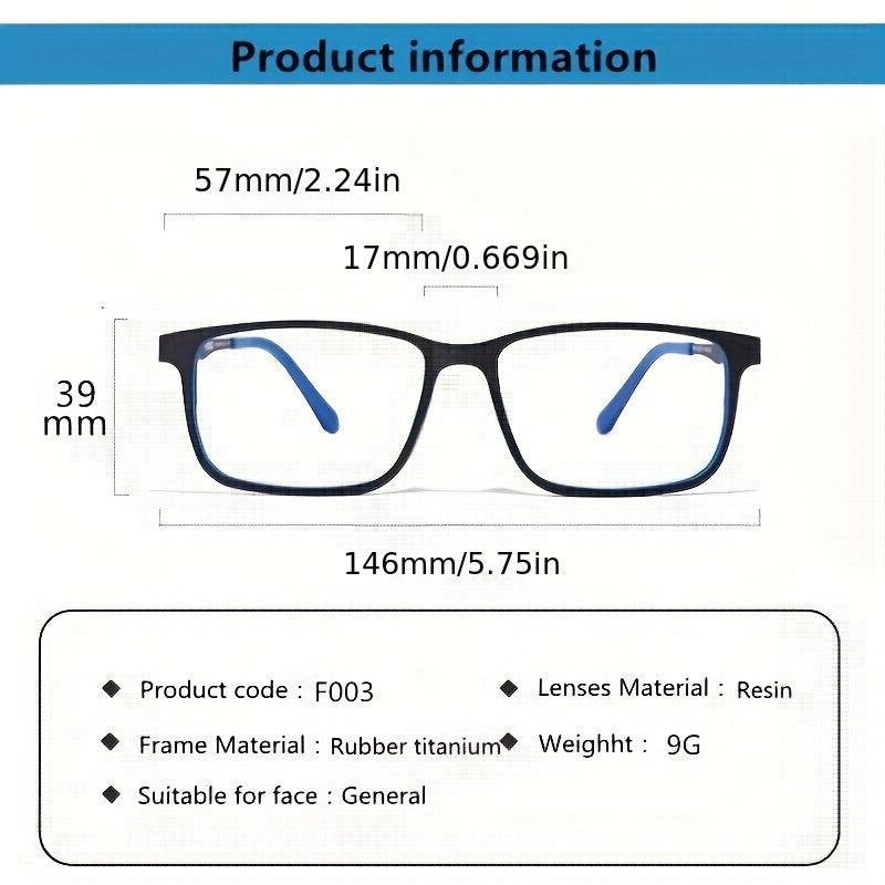 Ultralight Titanium Reading Glasses Anti Blue Light Computer Eyeglasses