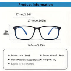 Ultralight Titanium Reading Glasses Anti Blue Light Computer Eyeglasses