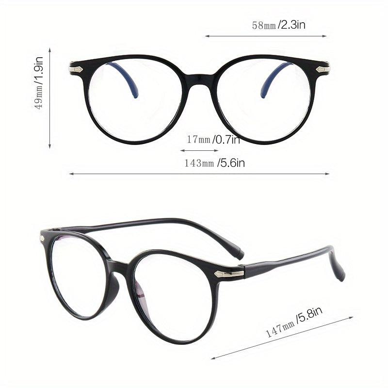 Light Blocking Glasses Clear Lens for Women & Men for Eye Fatigue & UV Glare