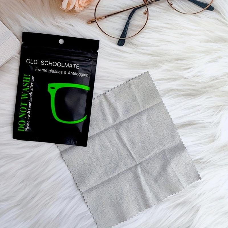 10pcs Reusable Anti Fog Glasses Cloth Suede Fiber Cloth