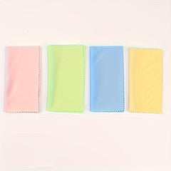 4 Pcs Microfiber Glasses Cleaning Cloth Double Sided Velvet Absorbent Cloth