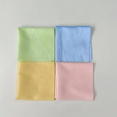 4 Pcs Microfiber Glasses Cleaning Cloth Double Sided Velvet Absorbent Cloth