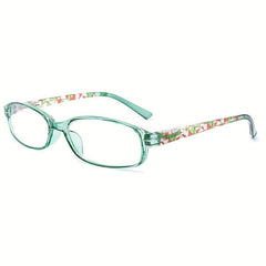 Light Blocking Ladies Readers Pattern Print Anti Glare UV Eyeglasses