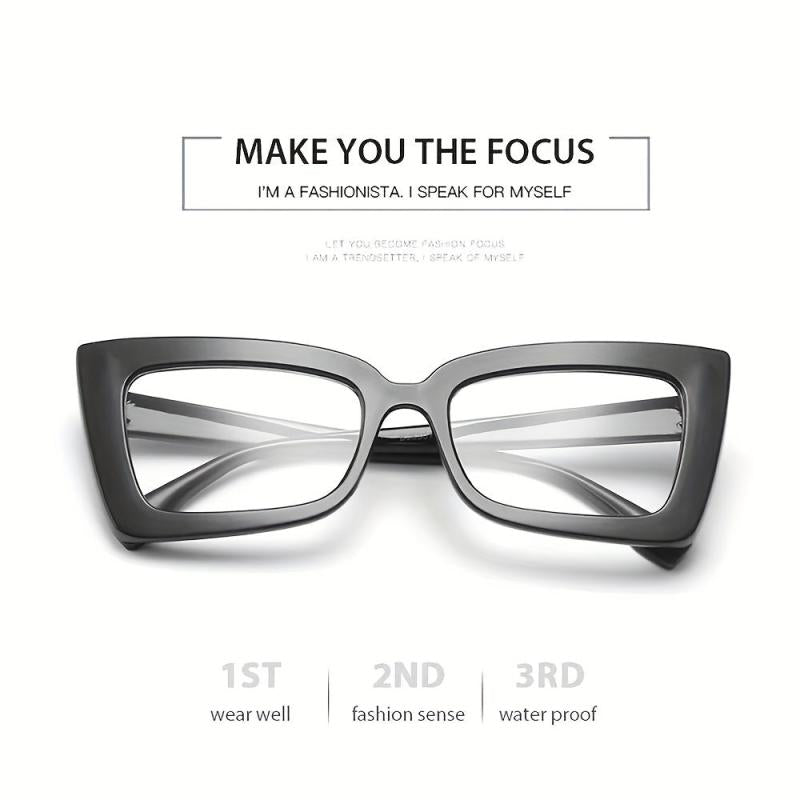 Square Chunky Frame Mirror Holder Light Blocking Glasses
