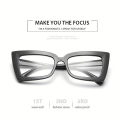 Square Chunky Frame Mirror Holder Light Blocking Glasses