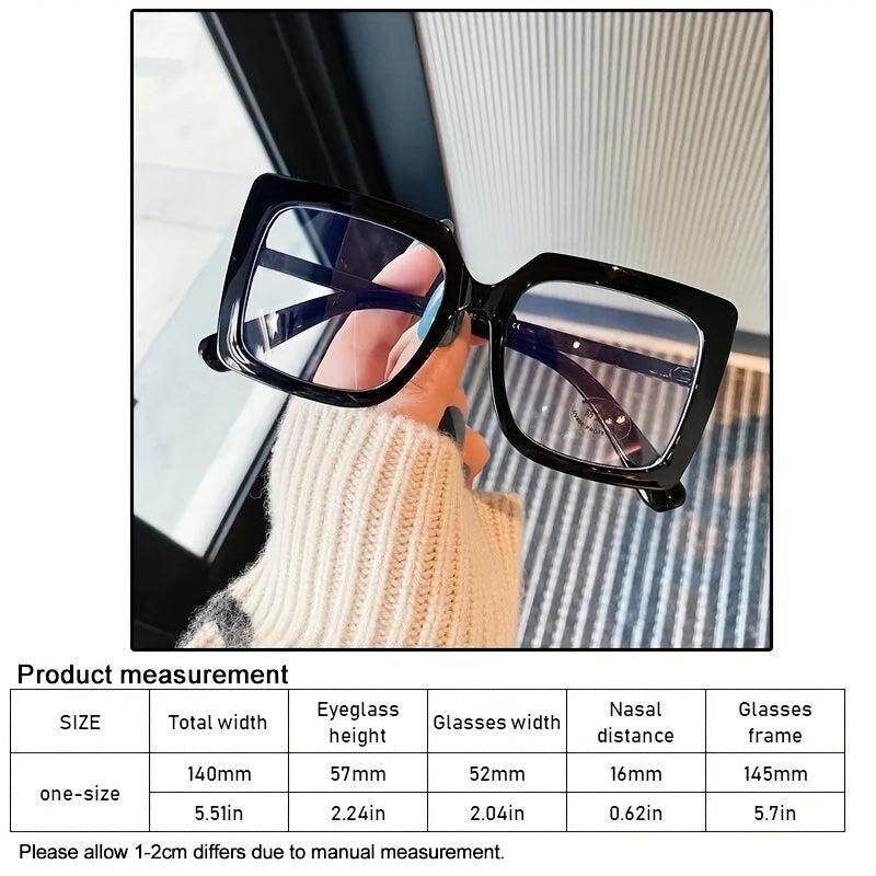 Square Chunky Frame Mirror Holder Light Blocking Glasses
