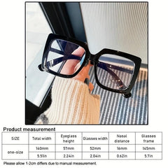 Square Chunky Frame Mirror Holder Light Blocking Glasses