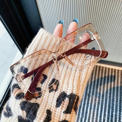 Square Chunky Frame Mirror Holder Light Blocking Glasses