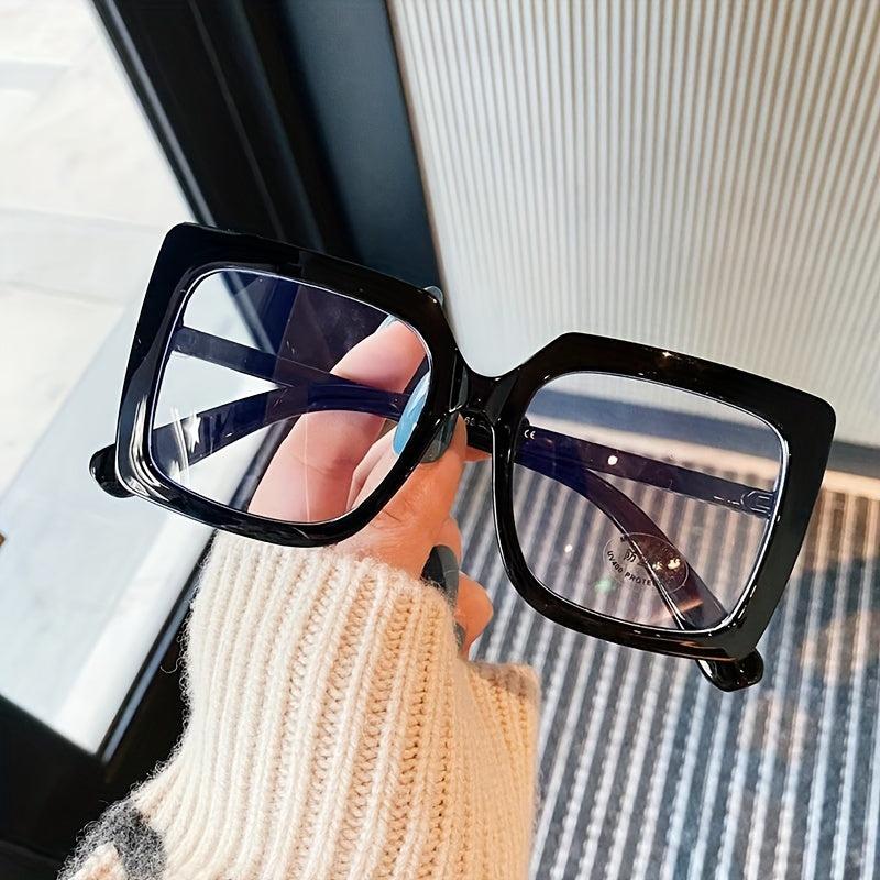 Square Chunky Frame Mirror Holder Light Blocking Glasses
