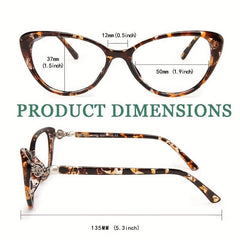 1pc Cat Eye Reading Glasses For Women Light Blocking Reader Lightweight