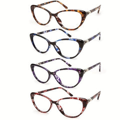 1pc Cat Eye Reading Glasses For Women Light Blocking Reader Lightweight