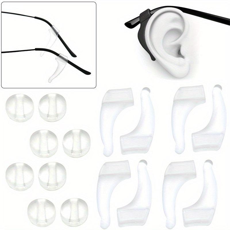 20pcs Anti Slip Silicone Ear Grips for Glasses & Sunglasses