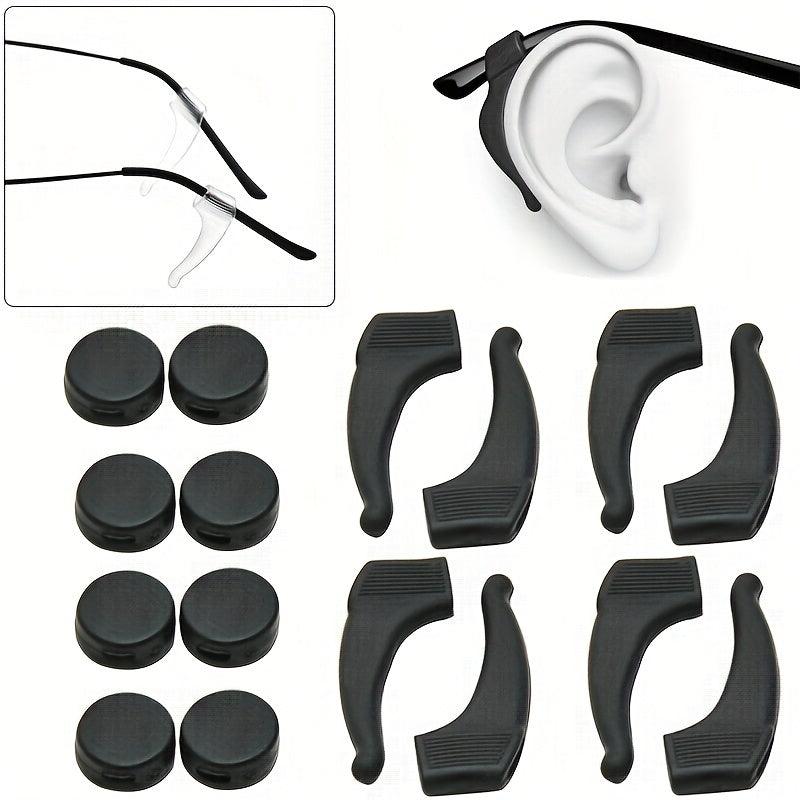 20pcs Anti Slip Silicone Ear Grips for Glasses & Sunglasses