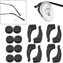 20pcs Anti Slip Silicone Ear Grips for Glasses & Sunglasses