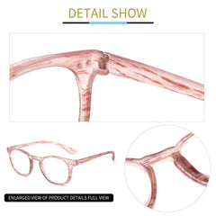 Vintage Matte Round Reading Glasses Light Blocking Anti Glare UV Ray Eyeglasses