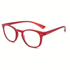 Vintage Matte Round Reading Glasses Light Blocking Anti Glare UV Ray Eyeglasses