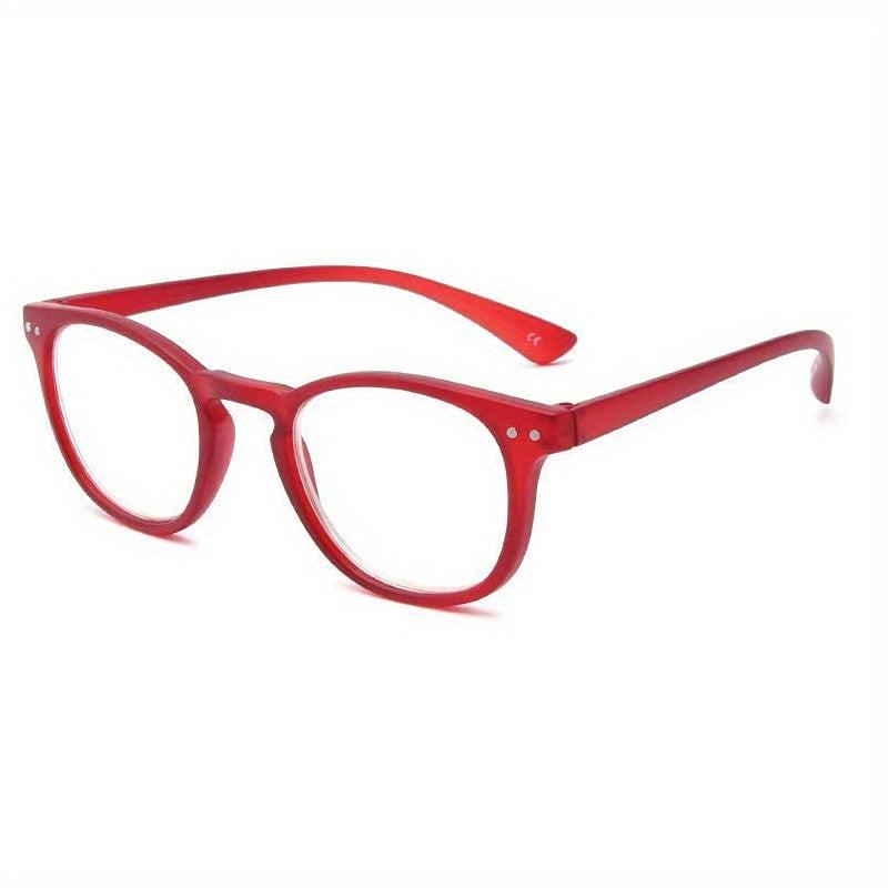 Vintage Matte Round Reading Glasses Light Blocking Anti Glare UV Ray Eyeglasses