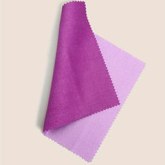 Double Sided Purple Eyeglass Cleaning Cloth 15x15cm