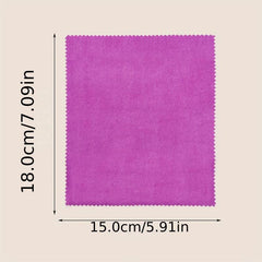 Double Sided Purple Eyeglass Cleaning Cloth 15x15cm