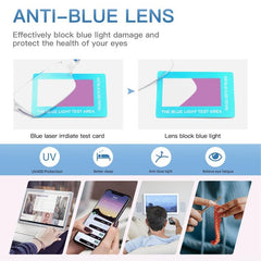 Light Blocking Rectangle Reading Glasses Computer Eyewear