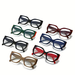 Women's Square Computer Glasses Thick Frame Non Prescription Large Light Glasses
