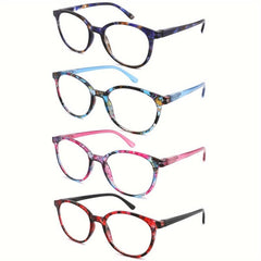 Reading Glasses Spring Hinge Stylish Reader Retro Round Spring Hinges