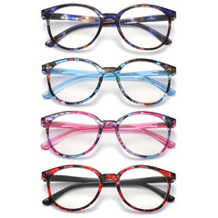 Reading Glasses Spring Hinge Stylish Reader Retro Round Spring Hinges