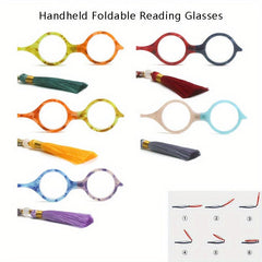 Foldable Presbyopia Corrective Eyeglasses +1.0 to +4.0 Reading Glasses