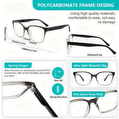 Sun Reading Glasses Sunglasses Reader Eye Glasses With Spring Hinges