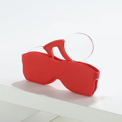 Round Frame Small Lens Nose Lens with Case No Glass Temple Presbyopia