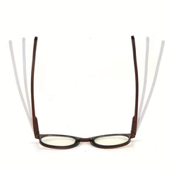 5Packs Round Shape Light Blocking Reading Glasses Spring Hinge Readers