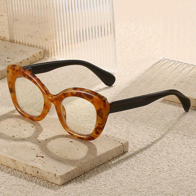 Plastic PC Frame Butterfly Lens Oprah Style Presbyopia Corrective Eyeglasses