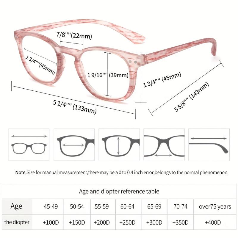 Women's Light Blocking Reading Glasses Spring Hinge