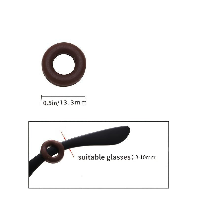5 Pairs Colorful Silicone Glasses Accessories Anti Slip Comfort Support