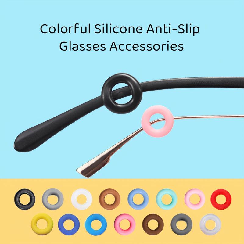5 Pairs Colorful Silicone Glasses Accessories Anti Slip Comfort Support
