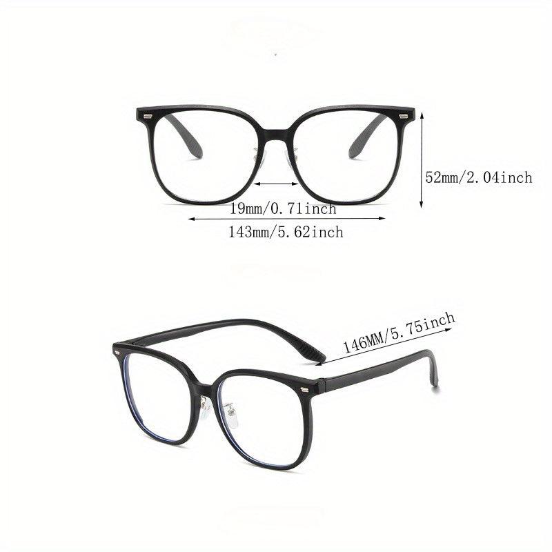 Light Blocking Square Glasses Clear Lens For Men And Women