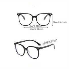 Light Blocking Square Glasses Clear Lens For Men And Women