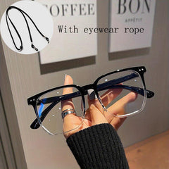 Light Blocking Square Glasses Clear Lens For Men And Women