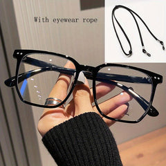 Light Blocking Square Glasses Clear Lens For Men And Women
