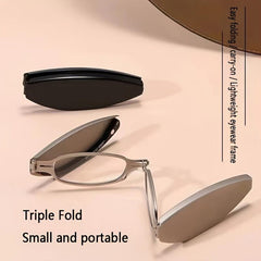 Portable Folding Presbyopic Glasses High Definition Reading Pocket Glasses