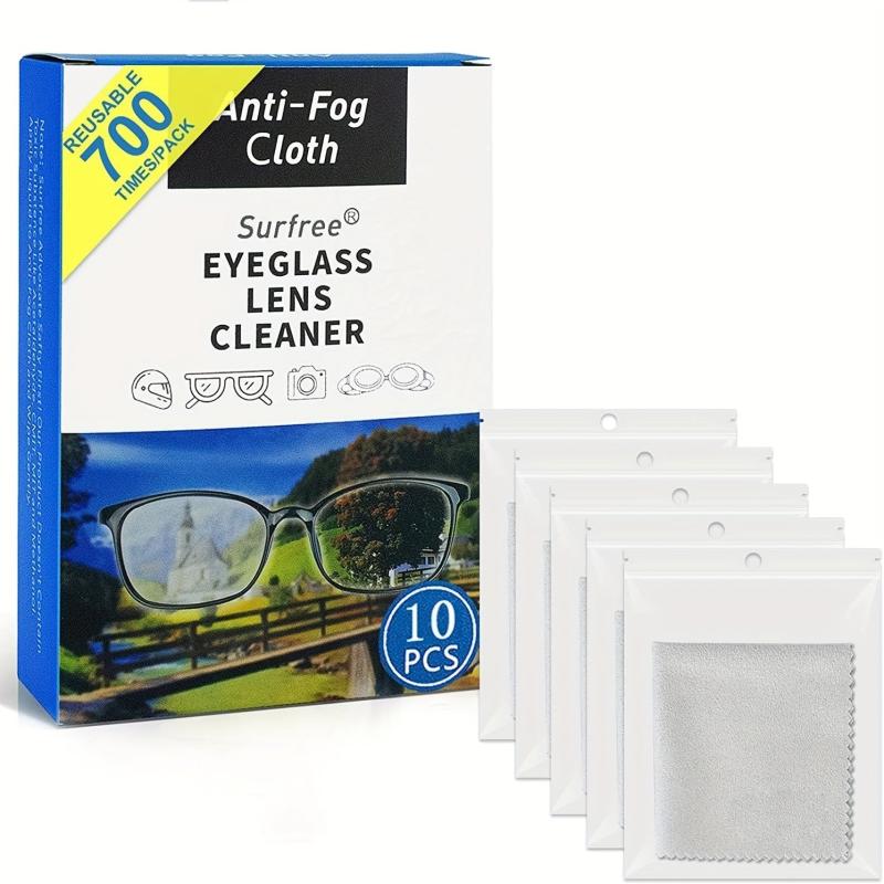 10pcs Anti fog Cloth Wipes For Glasses Nano Anti fog Cloth