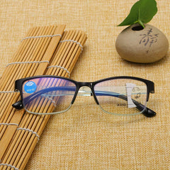 Squared Frame Progressive Lens Light Blocking Reading Glasses