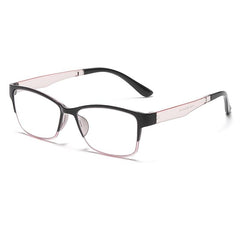 Squared Frame Progressive Lens Light Blocking Reading Glasses