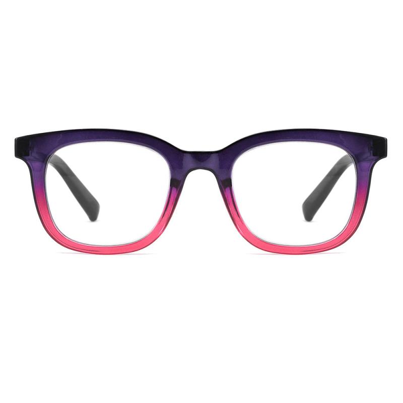 Square Computer Readers Light Blocking Glasses Men Women UV Anti Glare