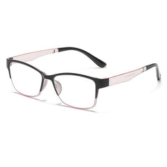 Flexible Frame Squared Light Blocking Lens Reading Glasses