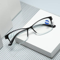 Flexible Frame Squared Light Blocking Lens Reading Glasses