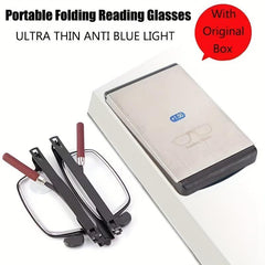 High Anti Blocking Folding Reading Glasses Men Women Hyperopia Diopter 1.00-4.00
