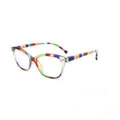 Women Reading Glasses Colorful Cat Eye Pattern Light Blacking Glasses