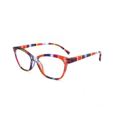 Women Reading Glasses Colorful Cat Eye Pattern Light Blacking Glasses