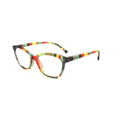 Women Reading Glasses Colorful Cat Eye Pattern Light Blacking Glasses